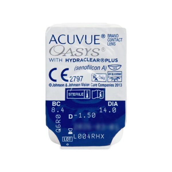 Лінзи Acuvue Oasys (-6,5 \ 1 шт \ 8.4) with Hydraclear plus \ 2119298575 фото